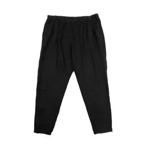 Eileen Fisher Organic Linen Lantern Pants | Pleated | Black
